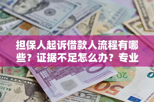 济南担保人起诉借款人流程有哪些？证据不足怎么办？专业律师解答