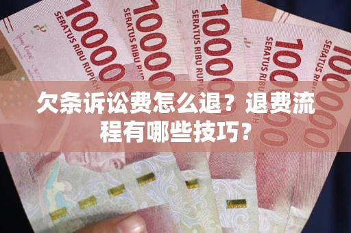 济南欠条诉讼费怎么退？退费流程有哪些技巧？
